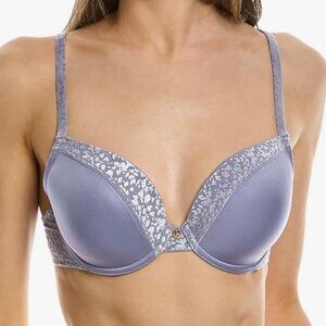 NWT Le Mystere Women's Safari T-Shirt Bra, purple 34DD/34E
